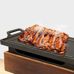 Wooden Seat Korean Style Grill Pan