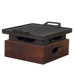 Wooden Seat Korean Style Grill Pan