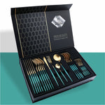 24 Piece Set Stainless Steel Knife Gift Box