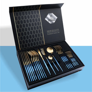 24 Piece Set Stainless Steel Knife Gift Box