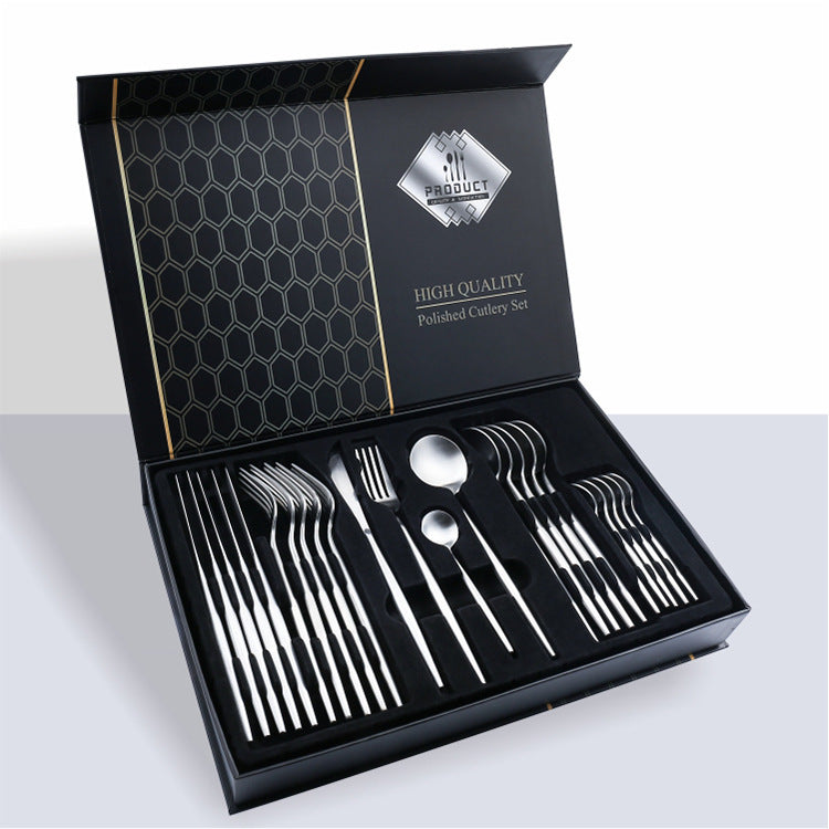 24 Piece Set Stainless Steel Knife Gift Box