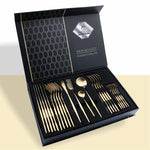 24 Piece Set Stainless Steel Knife Gift Box