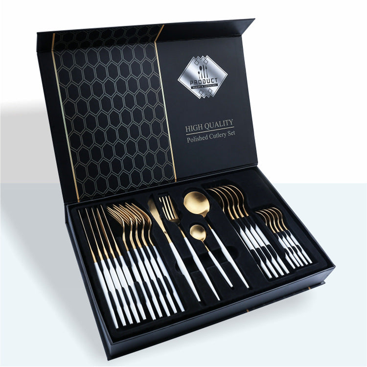 24 Piece Set Stainless Steel Knife Gift Box
