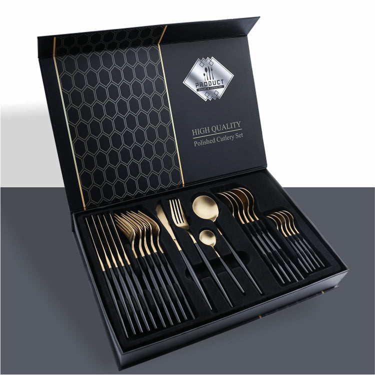 24 Piece Set Stainless Steel Knife Gift Box