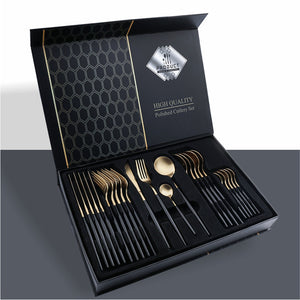 24 Piece Set Stainless Steel Knife Gift Box