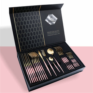 24 Piece Set Stainless Steel Knife Gift Box