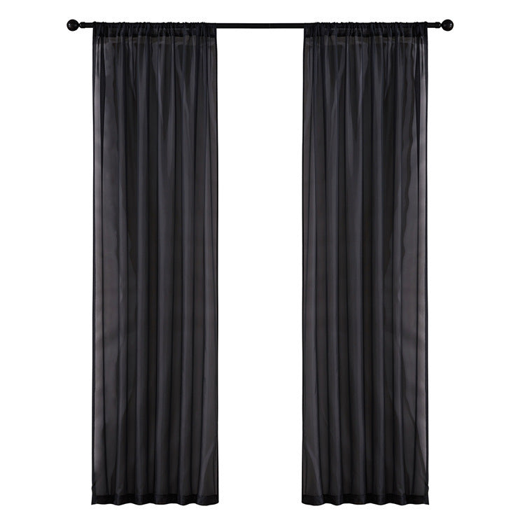 Pure Color Cotton And Linen Window Screen