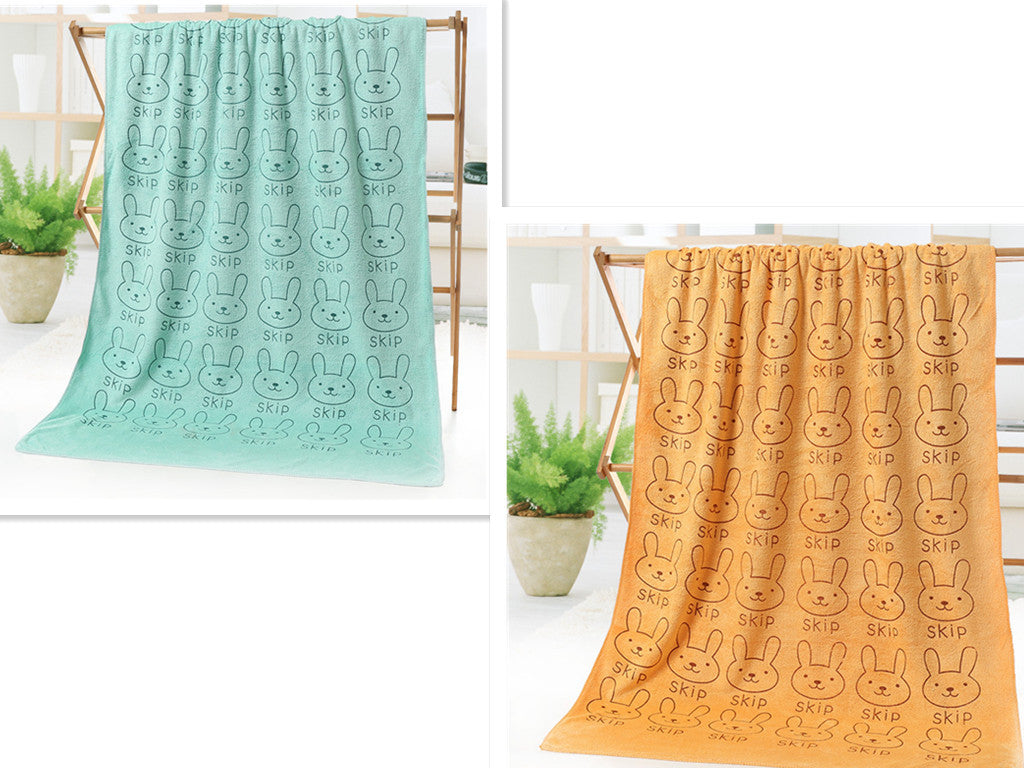 Cartoon Print Bath Towel