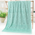 Cartoon Print Bath Towel