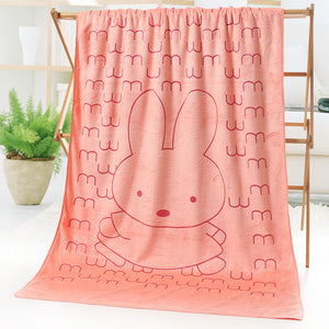 Cartoon Print Bath Towel