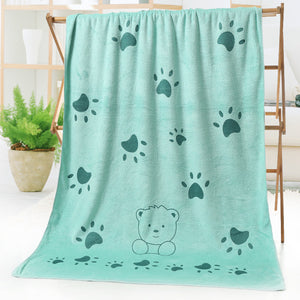 Cartoon Print Bath Towel