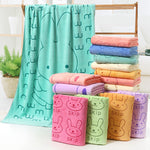 Cartoon Print Bath Towel