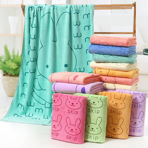 Cartoon Print Bath Towel
