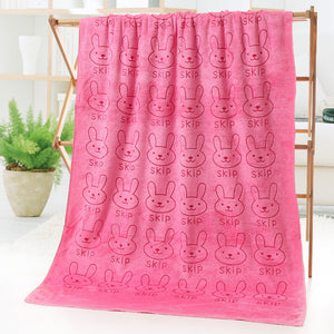 Cartoon Print Bath Towel