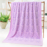 Cartoon Print Bath Towel