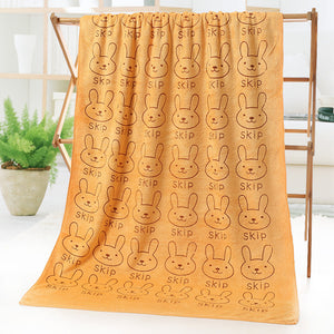 Cartoon Print Bath Towel