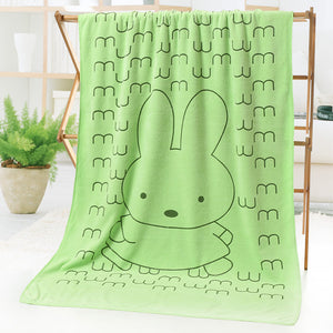 Cartoon Print Bath Towel