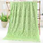 Cartoon Print Bath Towel