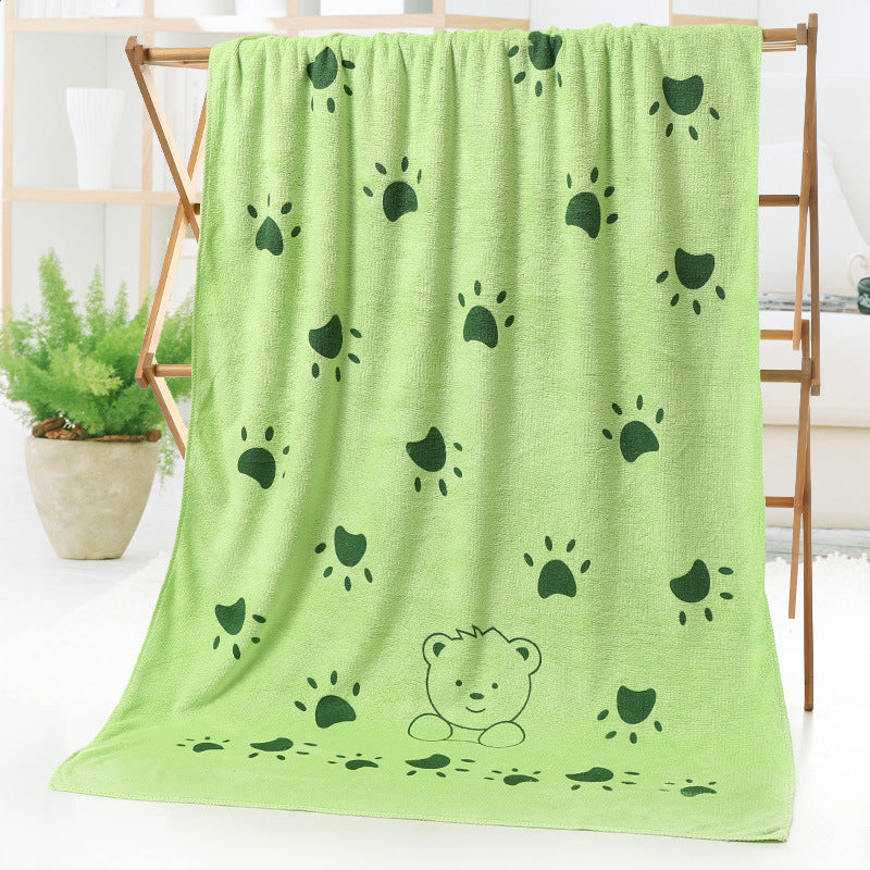 Cartoon Print Bath Towel