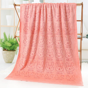 Cartoon Print Bath Towel