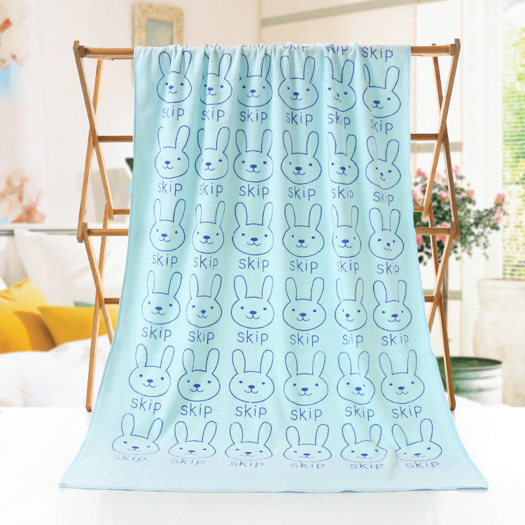 Cartoon Print Bath Towel