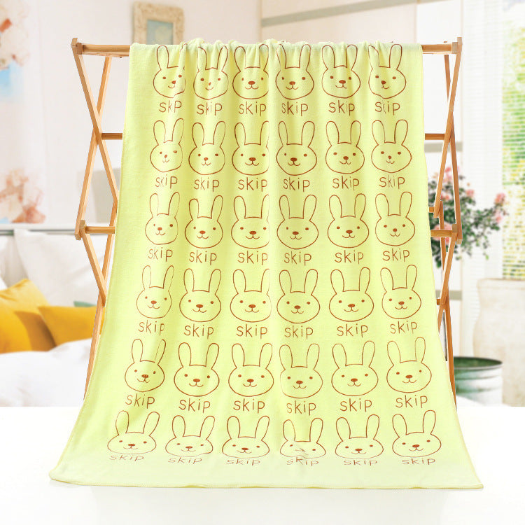 Cartoon Print Bath Towel