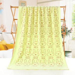 Cartoon Print Bath Towel