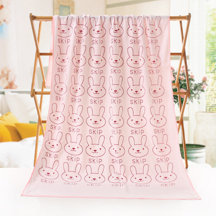 Cartoon Print Bath Towel