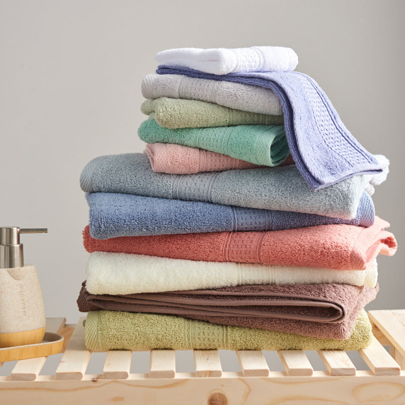 Minimalist Style Square Towel Pure Cotton