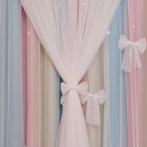 Star Princess Wind Bedroom Blackout Curtains