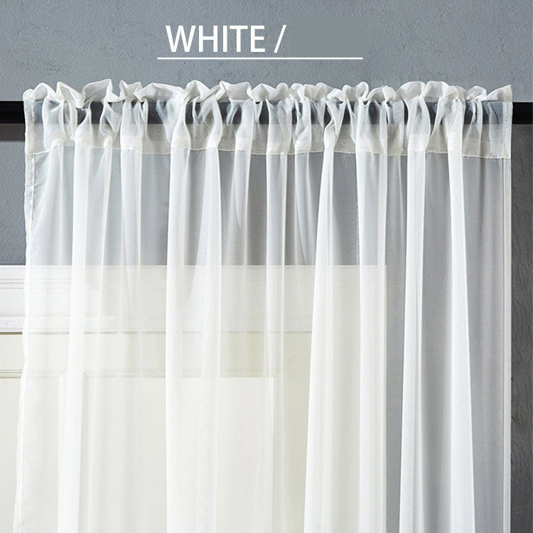 Pure Color Cotton And Linen Window Screen