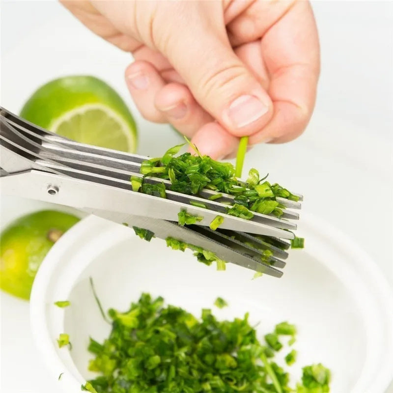 Stainless Steel Onion Cutting Knife Herb