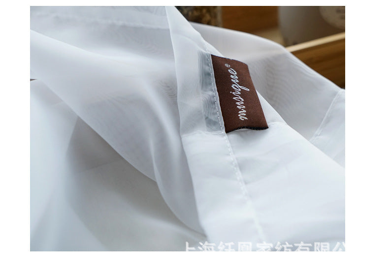 Pure Color Cotton And Linen Window Screen