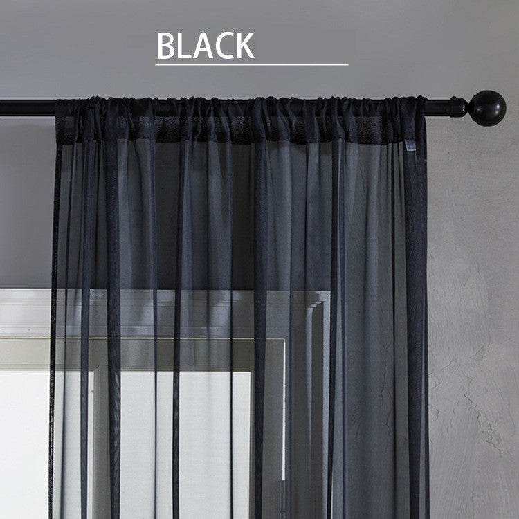 Pure Color Cotton And Linen Window Screen