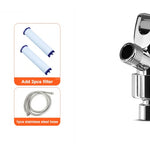 Shower Head Water Saving Flow 360 Degrees Rotating