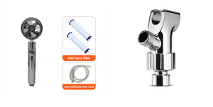 Shower Head Water Saving Flow 360 Degrees Rotating
