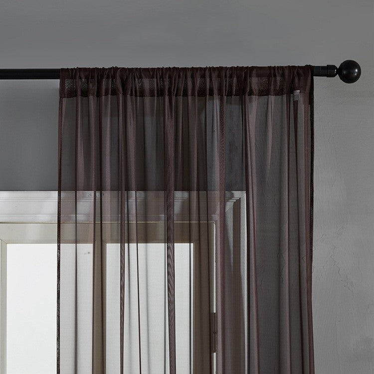 Pure Color Cotton And Linen Window Screen