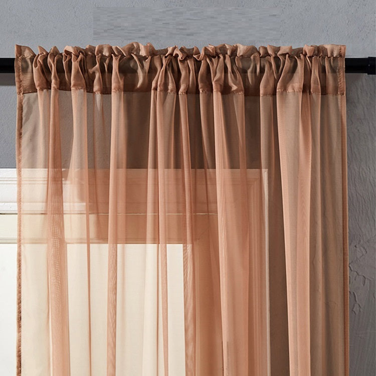 Pure Color Cotton And Linen Window Screen