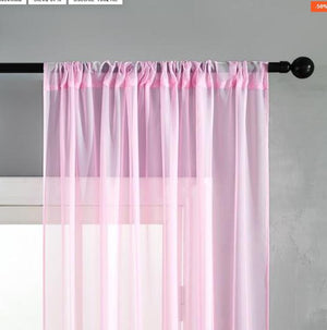 Pure Color Cotton And Linen Window Screen